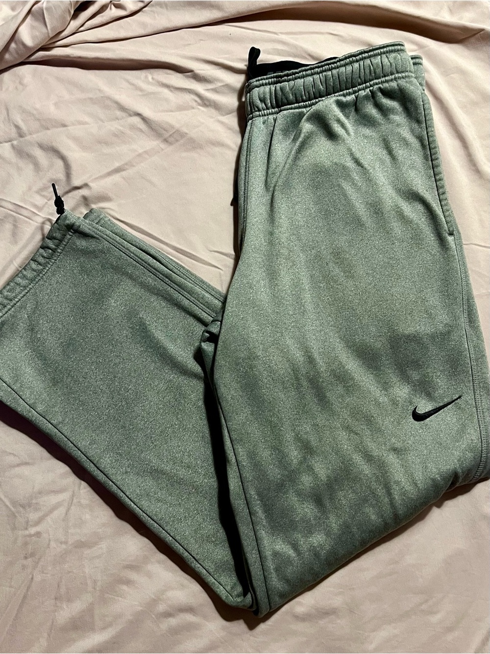 Nike Grey Therma Fit Joggers with Black Swoosh